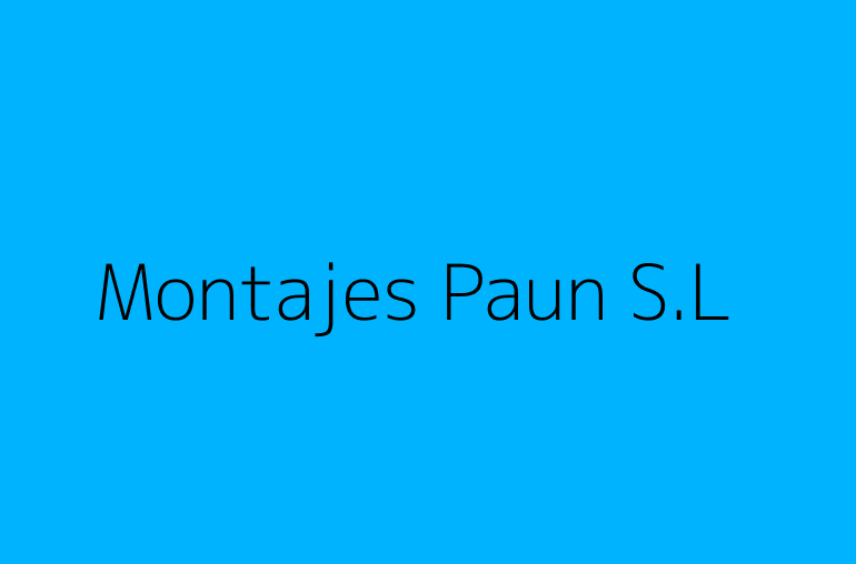 Montajes Paun S.L